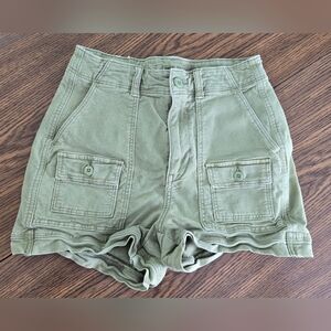 American Eagle Pistachio Cargo Shorts Womens 0